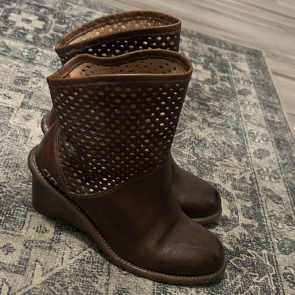 Bed Stu Brown Ankle leather Boots